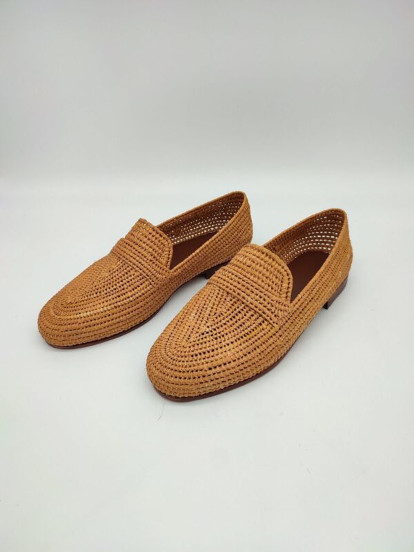 Mocassins Femme et homme en Raphia Simple