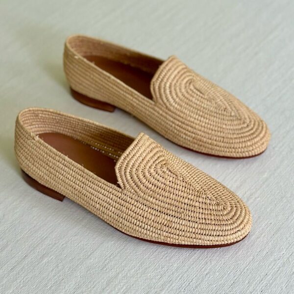 Chaussures Homme en Raphia beige Simple